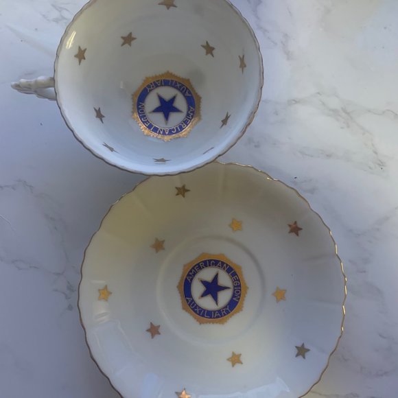 Rare Chubu China "Cherry" Vintage American Legion Tea Cup and Saucer - Picture 3 of 8